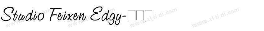 Studio Feixen Edgy字体转换
